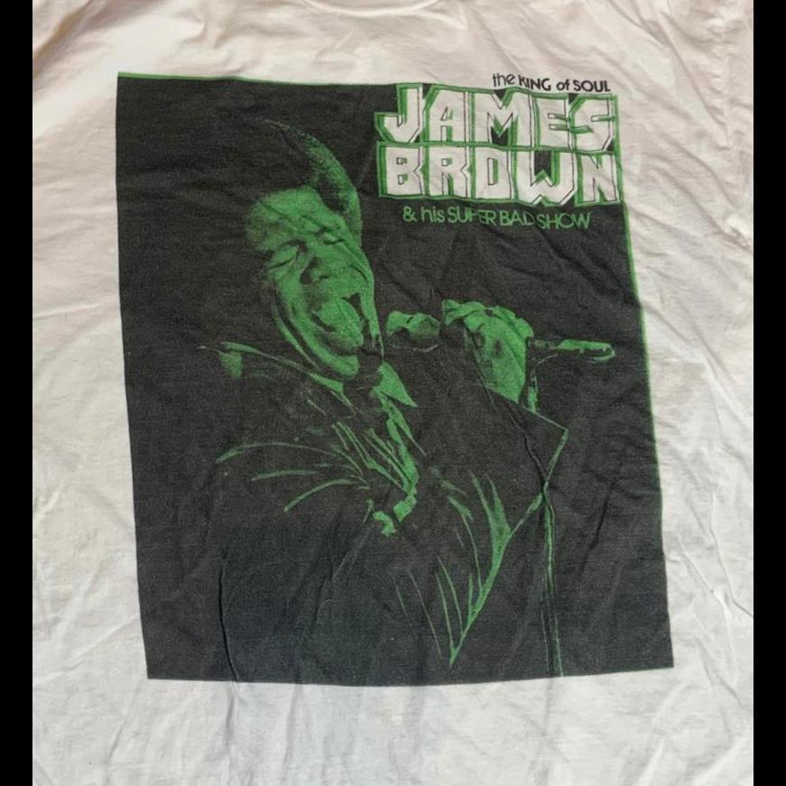 James Brown Preowned Xl White Shirt